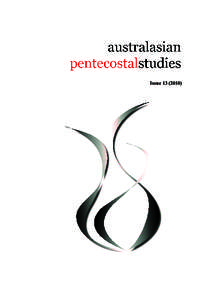 1  Australasian Pentecostal StudiesIssue)