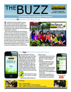 BUZZ  THE Pollinator Partnership Newsletter, Fall/Winter 2011
