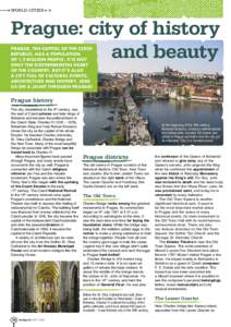 world cities  Prague: city of history and beauty