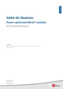 Power-optimized NB-IoT modules