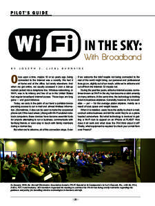 PILOT’S GUIDE  in the Sky: With Broadband B y