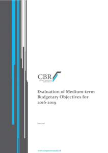 Evaluation of Medium-term Budgetary Objectives forJune 2016