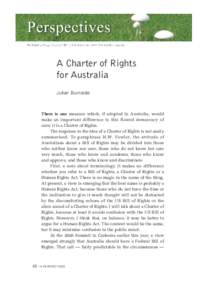 Political charters / Human rights in Canada / Constitutional law / Canadian Charter of Rights and Freedoms / Al-Kateb v Godwin / Human rights / Human Rights Act / Bill of rights / Natural and legal rights / Ethics / Law / Rights