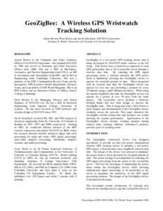 Microsoft WordGeoZigBee A wireless GPS Wristwatch Tracking Solution.doc