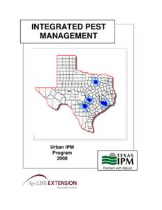 INTEGRATED PEST MANAGEMENT Urban IPM Program 2008