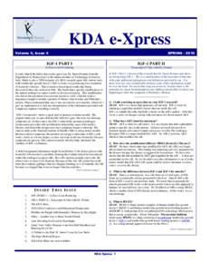 KDA e-Xpress Volume 4, Issue 4 SPRING[removed]IGF-1 PART I