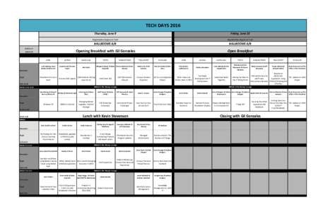 Tech Days 2016 Schedule 1st draft.xlsx
