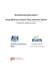          Workshop Summary Report: 
