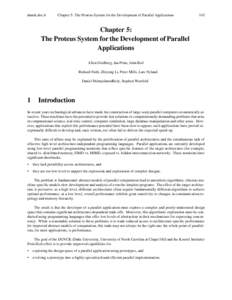dunck.doc.6  Chapter 5: The Proteus System for the Development of Parallel Applications 143