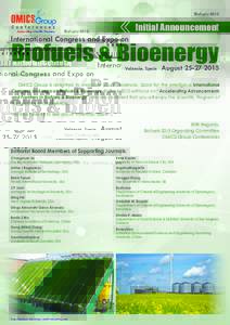 BiofuelsInternational Congress and Expo on Initial Announcement