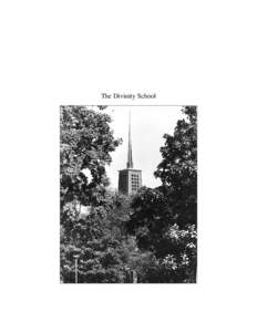 The Divinity School  The Divinity School Catalog