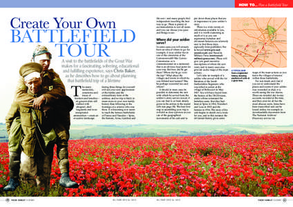 HOW TO... Plan a Battlefield Tour  Create Your Own BATTLEFIELD TOUR