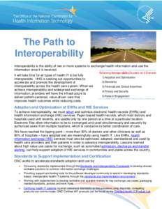 The Path to Interoperability