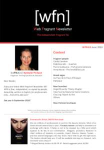 Web Fragrant Newsletter The Independent Fragrant NL WFN 60 JuneContent