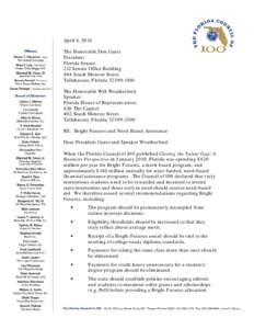Microsoft Word - Florida Council of 100 letter to Legislature regarding Bright Futures and Need-based financial aid, March 4, 2