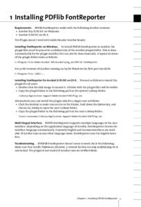 PDFlib FontReporter 1.10 Manual