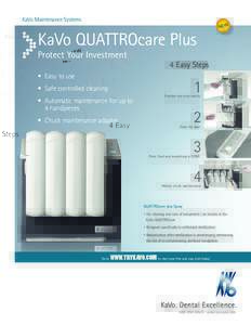 KaVo Maintenance Systems  KaVo QUATTROcare Plus Protect Your Investment  NE W