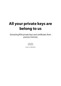 Public-key cryptography / X.509 / Module:Hex/data table / RSA / OpenSSL / PKCS / Certificate authority / Table of bases