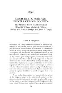 Aesthetics / Louis Betts / Portrait painting / William Merritt Chase / John Singer Sargent / Self-portrait / Impressionism / Frans Hals / Childe Hassam / Visual arts / American art / American Impressionism