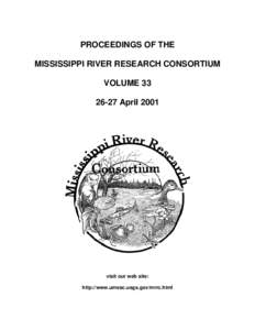 PROCEEDINGS OF THE MISSISSIPPI RIVER RESEARCH CONSORTIUM VOLUMEAprilvisit our web site: