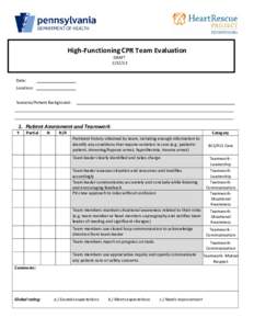 High-Functioning CPR Team Evaluation DRAFT[removed]Date: Location: