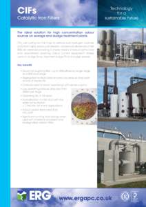 CIFs Catalytic Iron Filters Technology for a sustainable future
