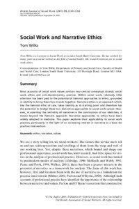 British Journal of Social Work[removed], 1249–1264 doi:[removed]bjsw/bch242 Advance Access publication September 26, 2005
