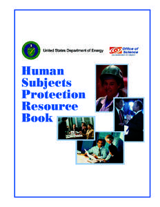 Human Subjects Protection Resource Book