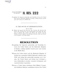 IV  113TH CONGRESS 1ST SESSION  H. RES. 222