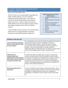 Microsoft Word - FAQ Evaluating EquityAthletic Programs1.doc