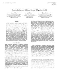 Testable Implications of Linear Structural Equation Models