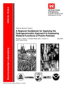 ERDC/EL TR-06-5, A Regional Guidebook for Applying the HGM Approach to Assessing Wetland Functions of Prairie Potholes