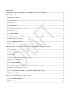 Contents Comparison of 404(b)(1) Guidelines to State Supplemental Dredged or Fill Guidelines............................................................ 3 Subpart A – General ...........................................