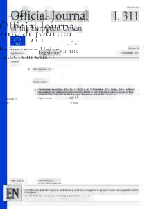 Official Journal of the European Union Legislation English edition