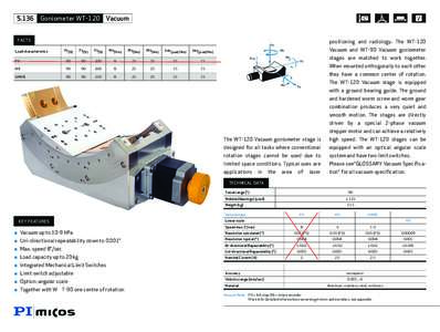 5.136 Goniometer WT-120 Vacuum FACTS positioning and radiology. The WT-120 Fx(N)