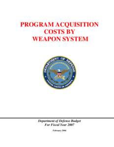 Microsoft Word - FY2007 PB WEAPONS BOOK - COMBINED.doc