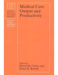 Irving Shapiro, Matthew D. Shapiro, and David W. Wilcox. “Measuring the Value of Cataract Surgery” In David M. Cutler and Ernst R. Berndt, eds. Medical Care Output and Productivity. Chicago: University of Chicago Pr