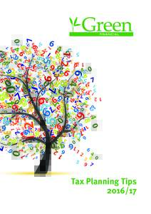 Tax Planning Tips TAX PLANNING TIPSIntroduction