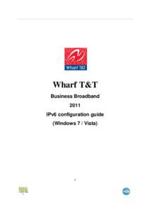Wharf T&T Business Broadband 2011 IPv6 configuration guide (Windows 7 / Vista)
