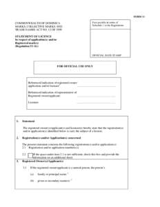 Microsoft Word - Form 11 - Statement of licence.doc