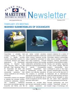 www.pugetmaritime.org  Newsletter FebruaryFEBRUARY 4TH MEETING