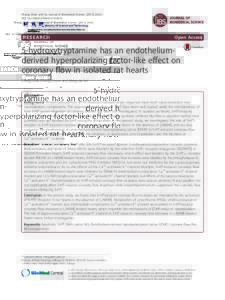 5-hydroxytryptamine has an endothelium-derived hyperpolarizing factor-like effect on coronary flow in isolated rat hearts
