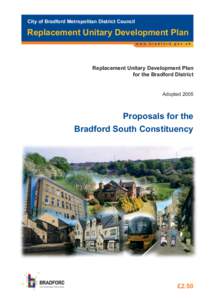 City of Bradford Metropolitan District Council  Replacement Unitary Development Plan Replacement Unitary Development Plan for the Bradford District