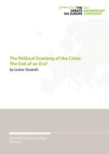 DSP_Tsoukalis_The Political Economy ofthe Crisis