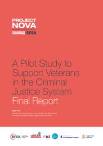 A Pilot Study to Support Veterans in the Criminal Justice System Final Report April 2017