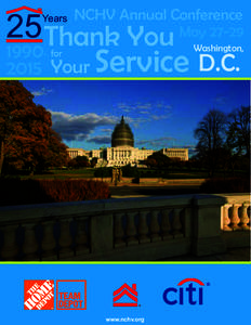 25 Thank You MayYour Service D.C. Years  NCHV Annual Conference