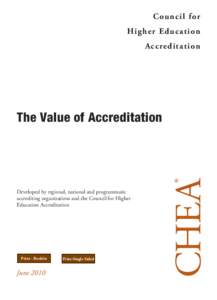 Value of US Accreditation - Buttons (June 2010)