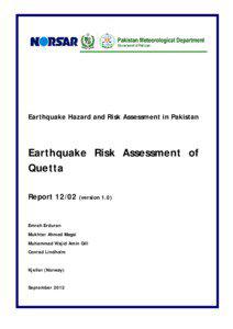 Earthquake Hazard and Risk Assessment in Pakistan  Earthquake Risk Assessment of