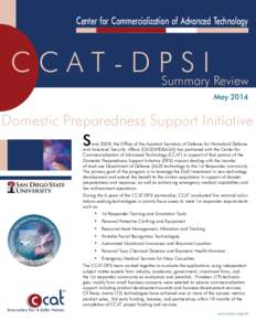 Center for Commercialization of Advanced Technology  C C A T - D PSummary S I Review May 2014