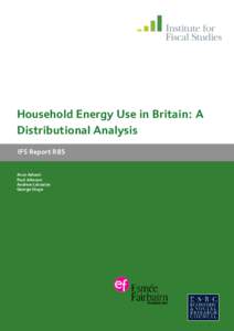 Household energy use in Britain: a distributional analysis